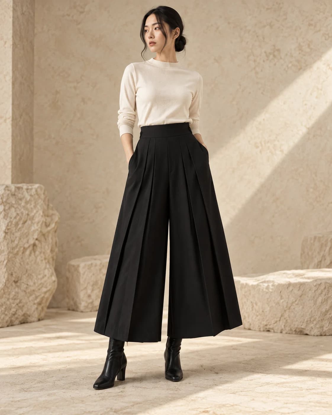 Japanese Style Women's Hakama Pants