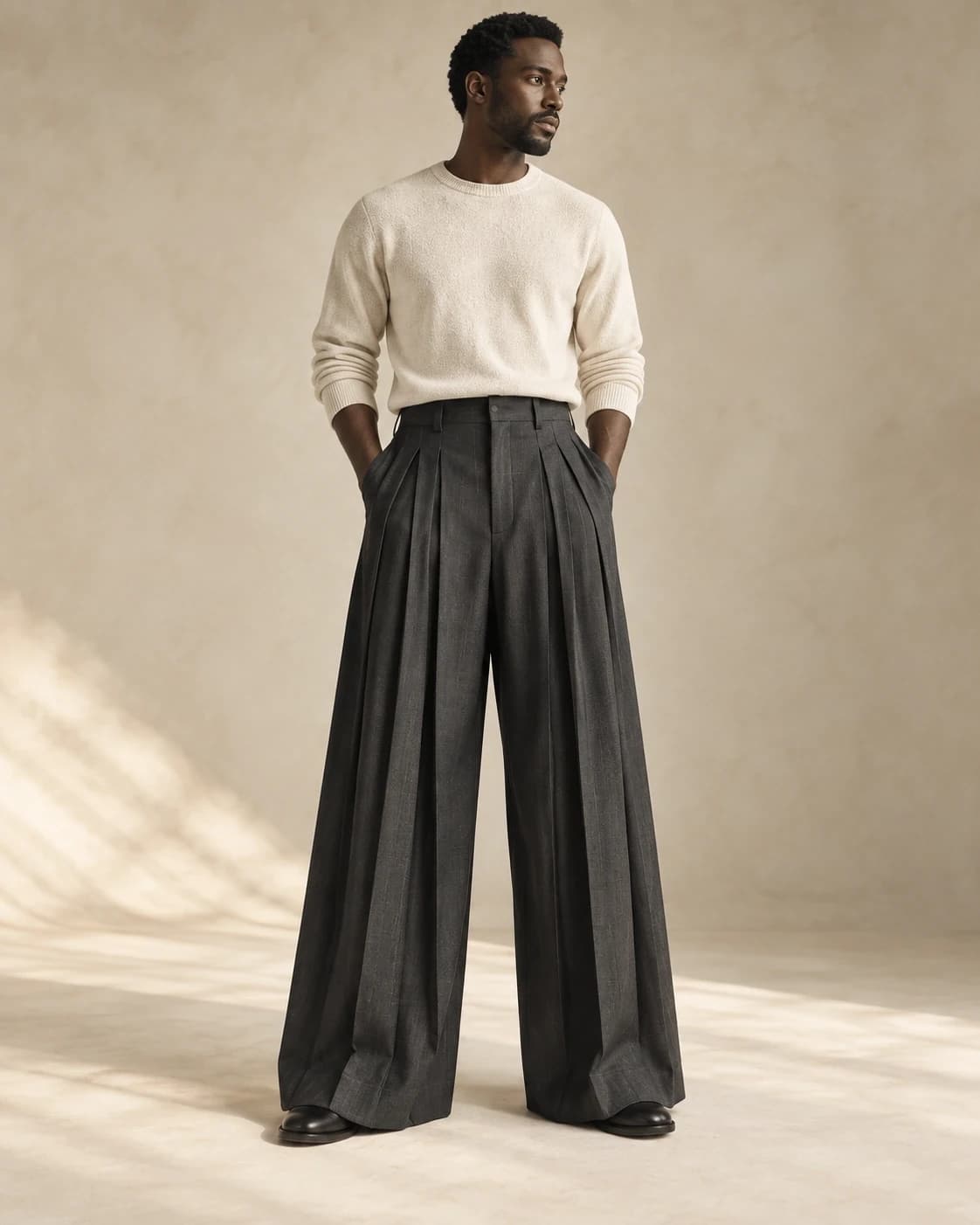 Men's Pleated Hakama Pants