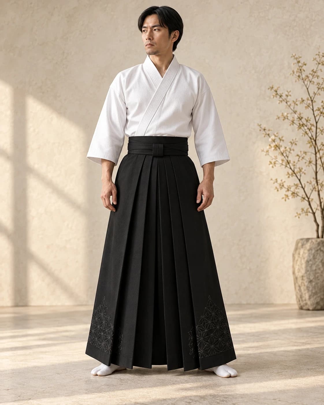 Custom Embroidered Tetron Hakama