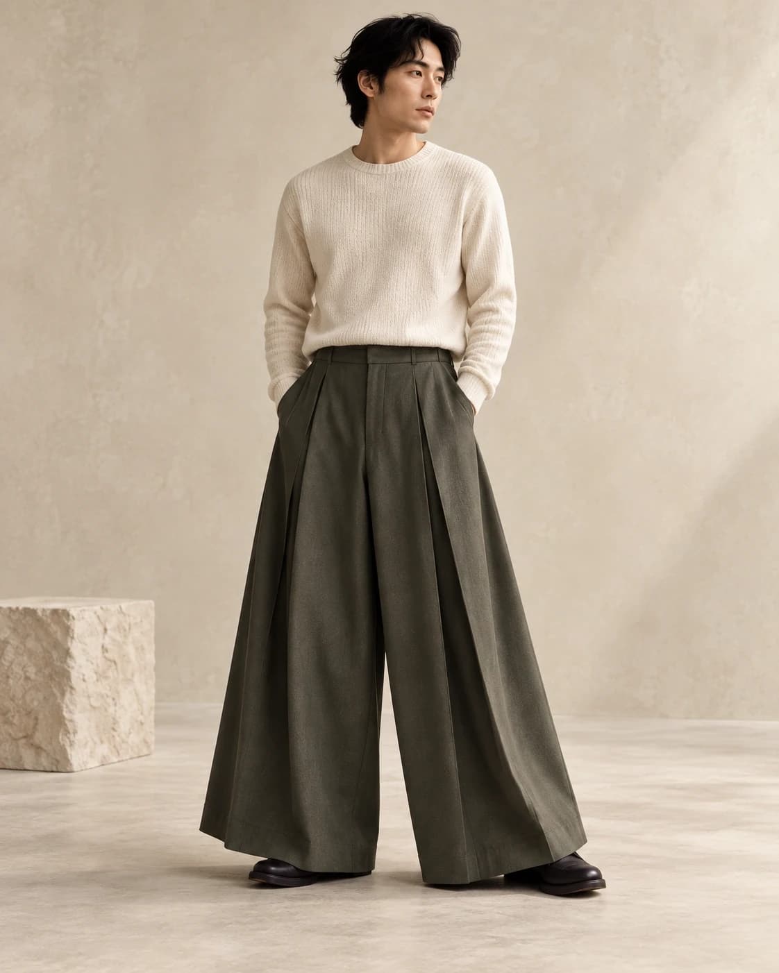 Japanese Wide-Leg Hakama Pants
